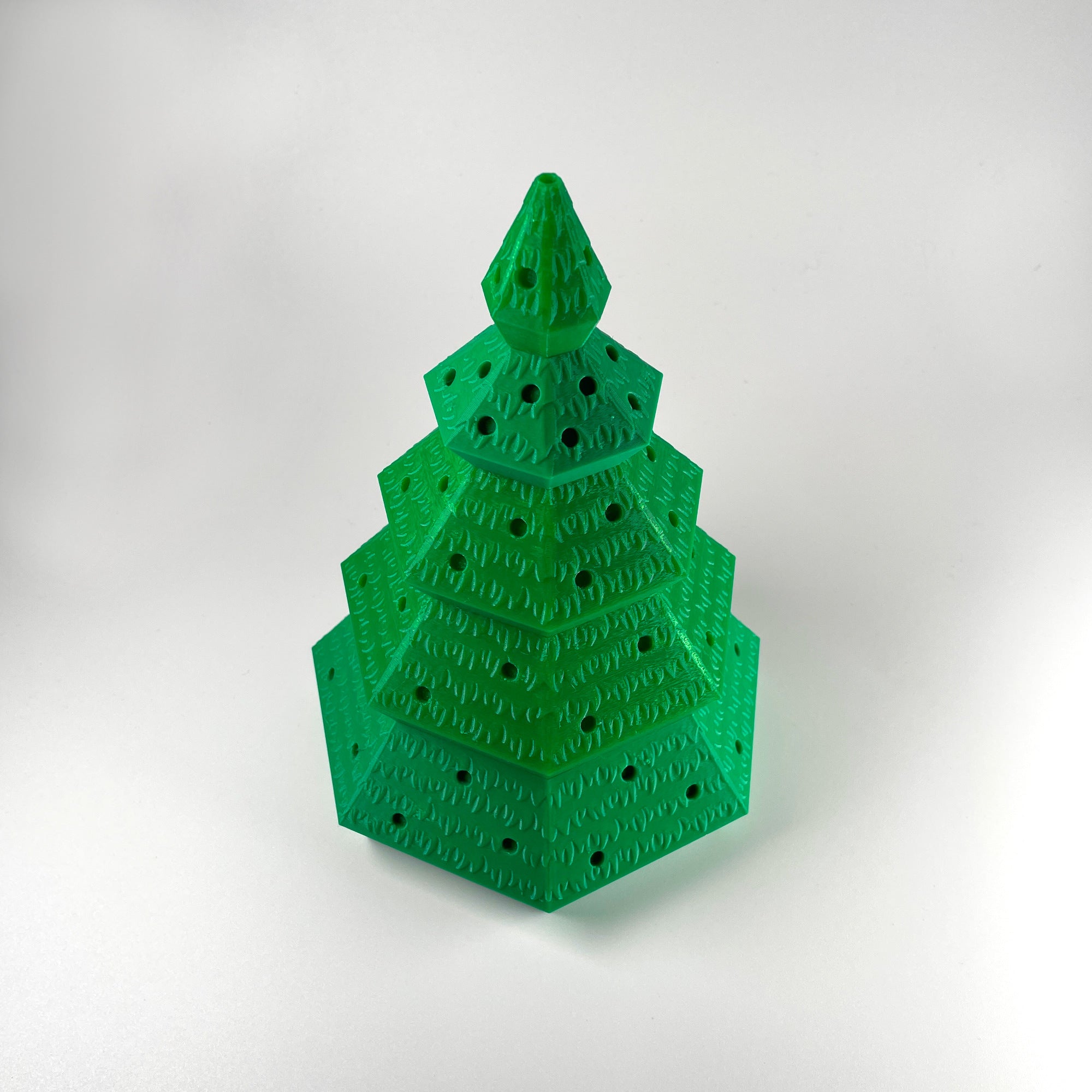 NestAway Tree™ — A Nestable Desktop Holiday Tree with Ornaments & Gift Box Storage