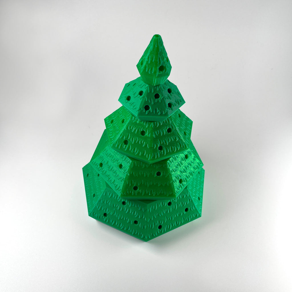 NestAway Tree™ — A Nestable Desktop Holiday Tree with Ornaments & Gift Box Storage