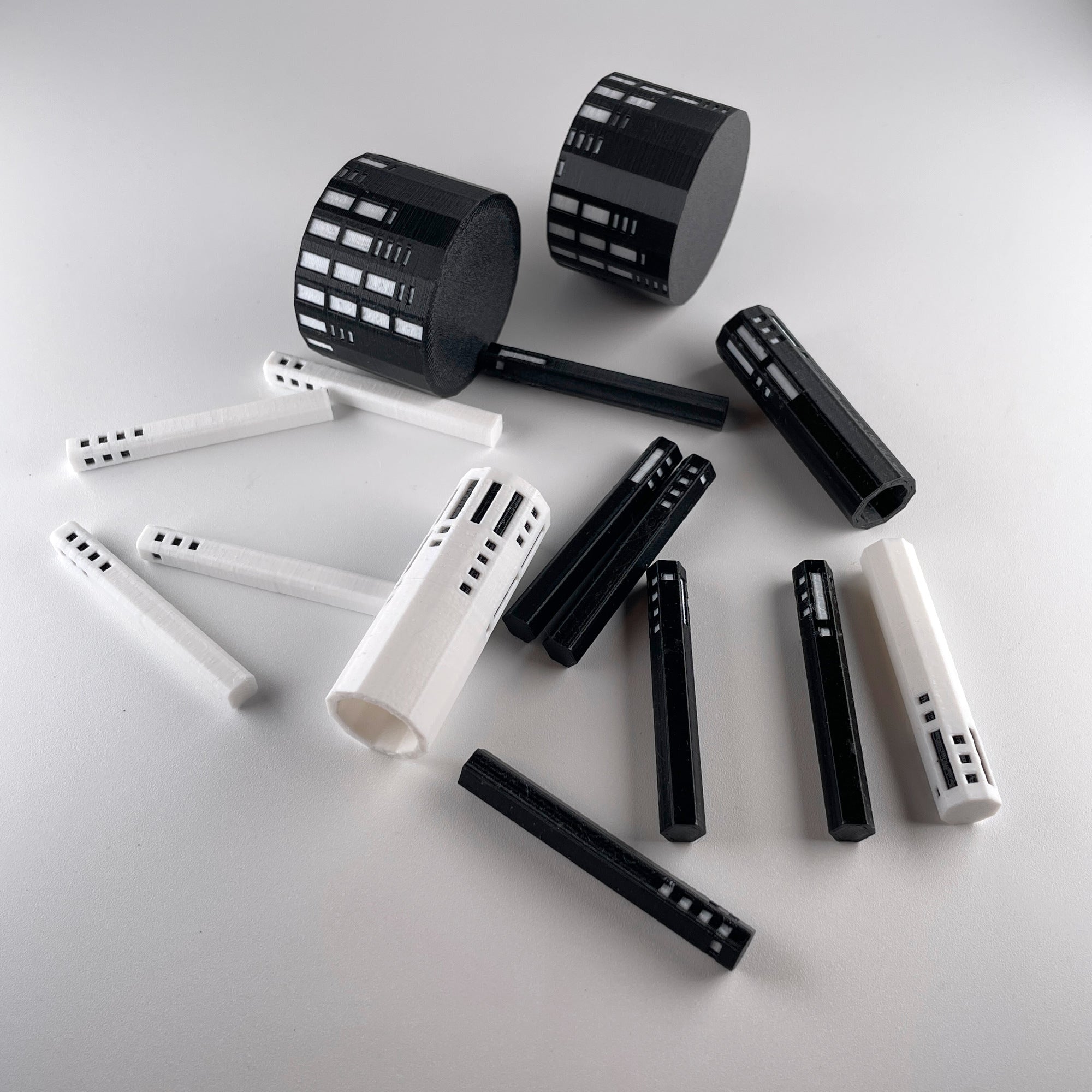 The Dice Pod™ - A complete RPG dice set that nests into a single pocket-sized cylinder