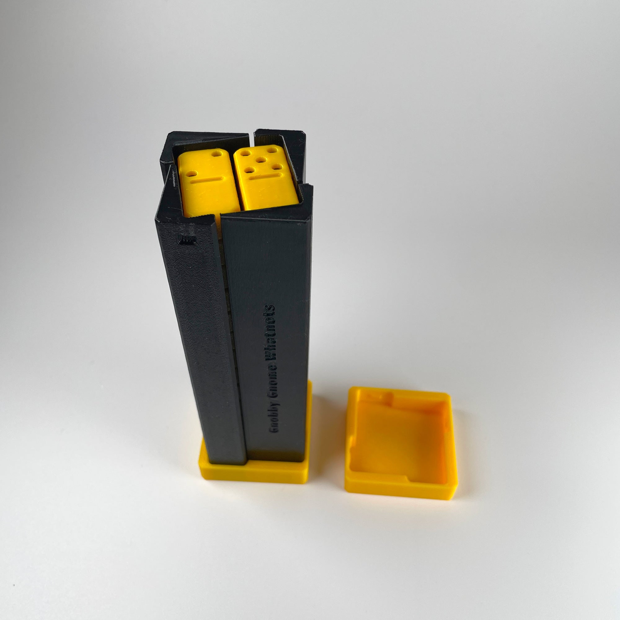 Domino Travel Pack - A Complete Travel Domino Set with Four Built-In Playing Trays